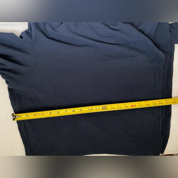 FP Movement Free People Oversized Navy Blue Ribbed Turtleneck Sweater XS - Picture 11 of 14